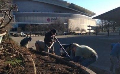 Moda Center Work Being Done